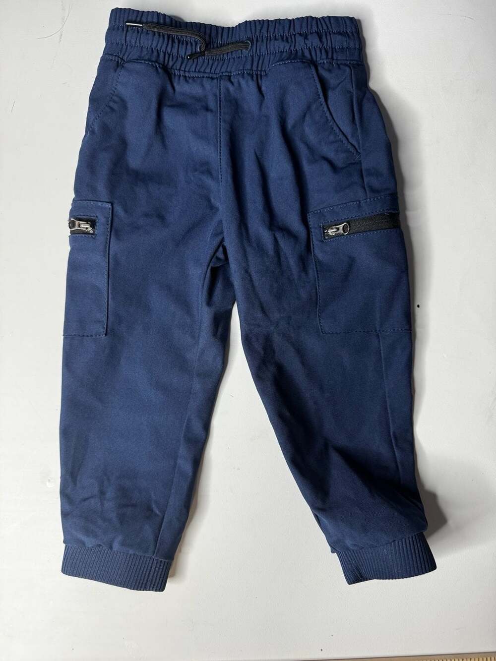 Wonder Nation Toddler Boys Navy Blue Cargo Jogger Pants Size 2T